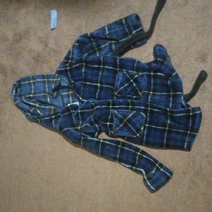 Blue M 8/10 plaid robe